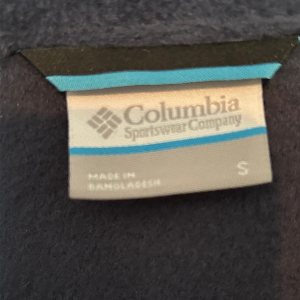 Columbia Navy Blue Fleece Vest - Picture 2 of 4